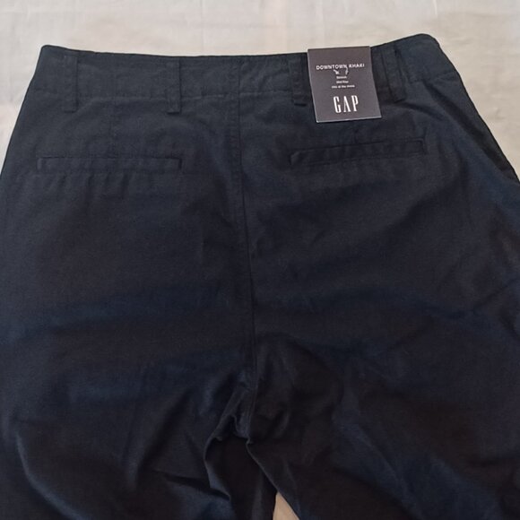 NWT Black GAP Factory Mid-Rise Downtown Khakis - Picture 13 of 14